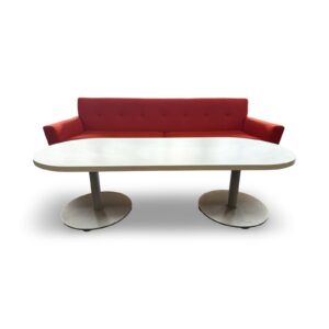 HON Flock Racetrack Collaborative Table with Dual Disc Bases